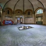 Panorama of the central bathing room of the Beelitz baths